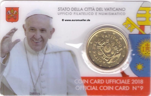 Vatikan 50 Cent Coincard 2018 No.9