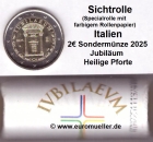 Rolle 2 Euro Sondermünze Italien 2025 Jubiläum - Specialrolle