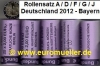5 Rollen 2 Euro Sondermünzen Deutschland 2012 Bayern