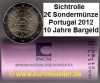 Rolle 2 Euro Sondermünze Portugal 2012 Bargeld