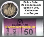 Rolle 2 Euro Sondermünze Spanien 2012 Burgos