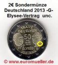 2 Euro Sondermünze Deutschland 2013 Elysee Vertrag G