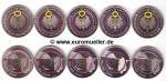 5x 5 Euro Gedenkmünzen 2021 Polare Zone A-J