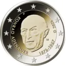 5x 2 Euro Gedenkmünze Deutschland 2026 - K. Adenauer