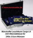 Münzkoffer Leuchtturm für 240x 2 Euro Münzen o. 30x lose KMS